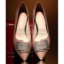  Medium Heel Shoes with Rhinestones