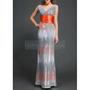 Deep V Neck High Waist Sequined Prom Dress