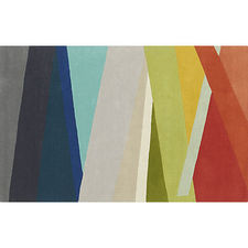 banded color stripe rug | CB2