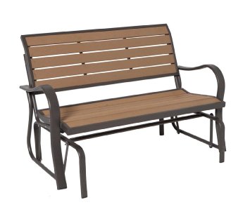 Lifetime Glider Bench, Faux...