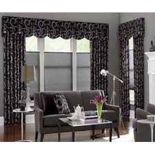 Artisan Pleated Graber Draperies Blues & Blacks