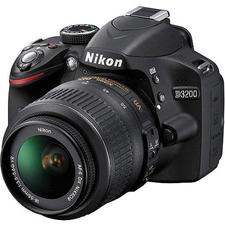 Nikon D3200 Digital SLR Camera with 24.2 Megapixels and 18-55mm VR Lens Included (Available in Black and Red)