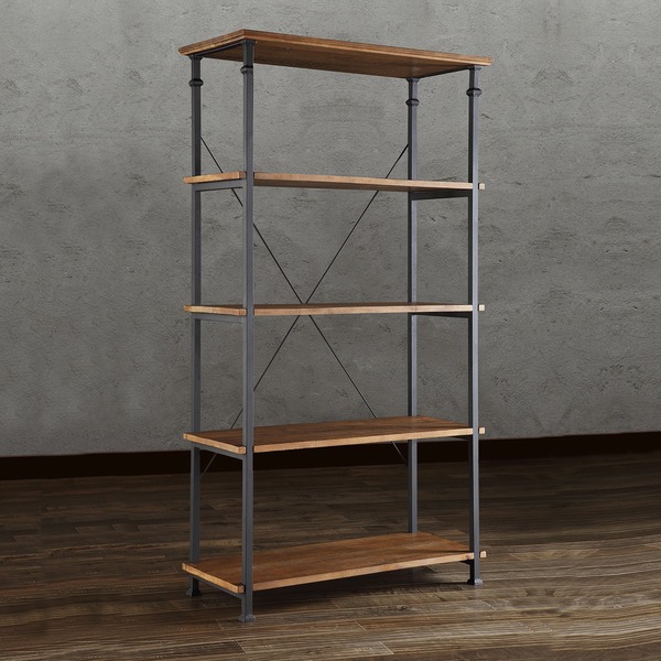 TRIBECCA HOME Myra Vintage Industrial Modern Rustic 40-inch Bookcase - Overstock™ Shopping - Great Deals on Tribecca Home Media/Bookshelves