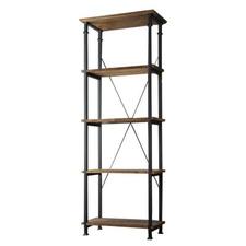 HomeSullivan, Grove Place 4-Shelf Bookcase in Rustic Pine, 403228-12 at The Home Depot - Tablet