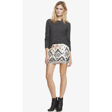 SEQUIN EMBELLISHED MINI SKIRT