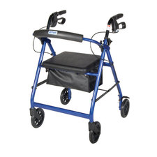 Aluminum 4-Wheel Rollator R726BL - Drive Medical - Free Shipping