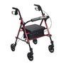 Universal Seat Height Aluminum Rollator RTL10261RD, RTL10261BL - Drive Medical - Free Shipping