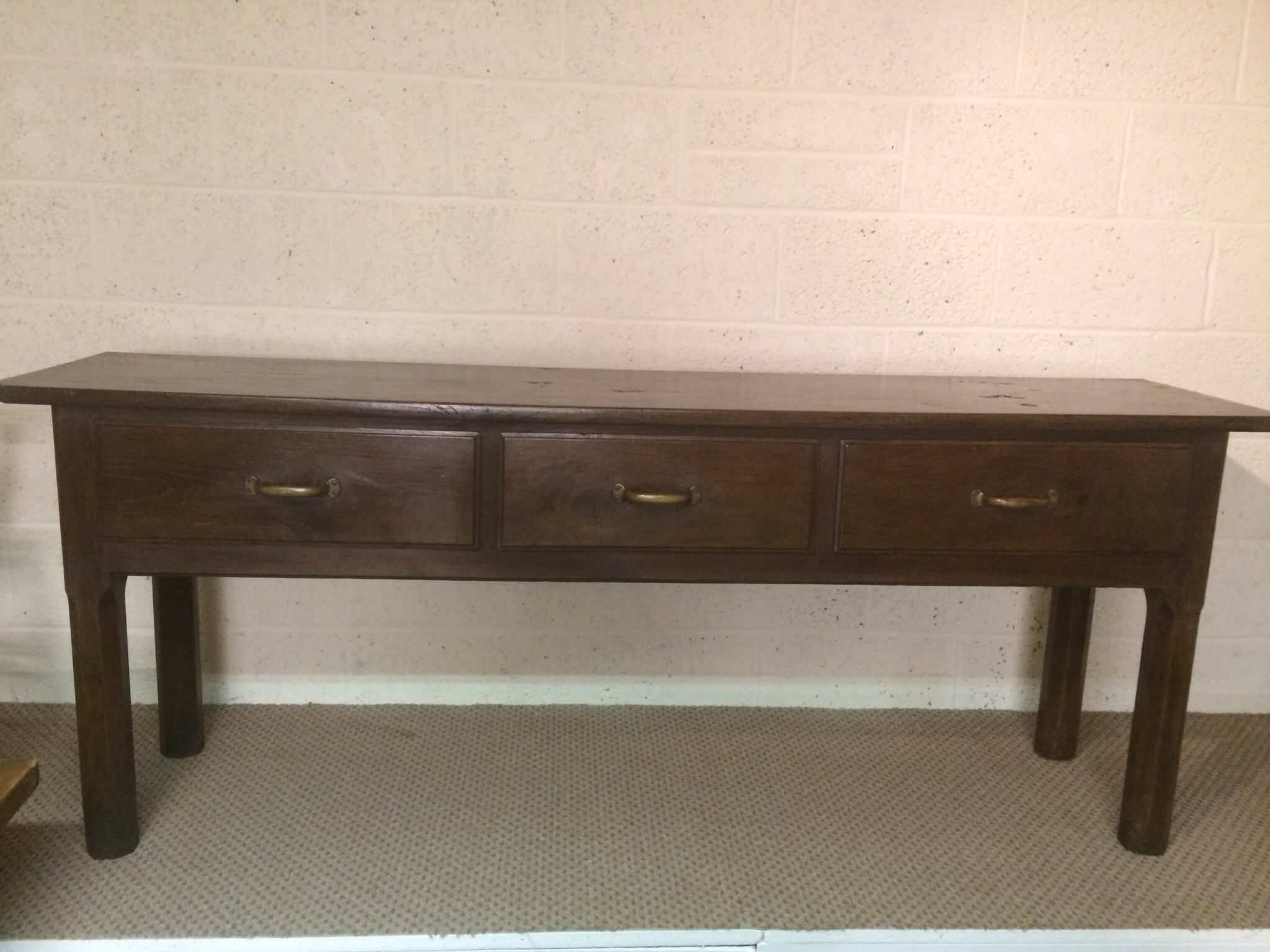 Antique oak server