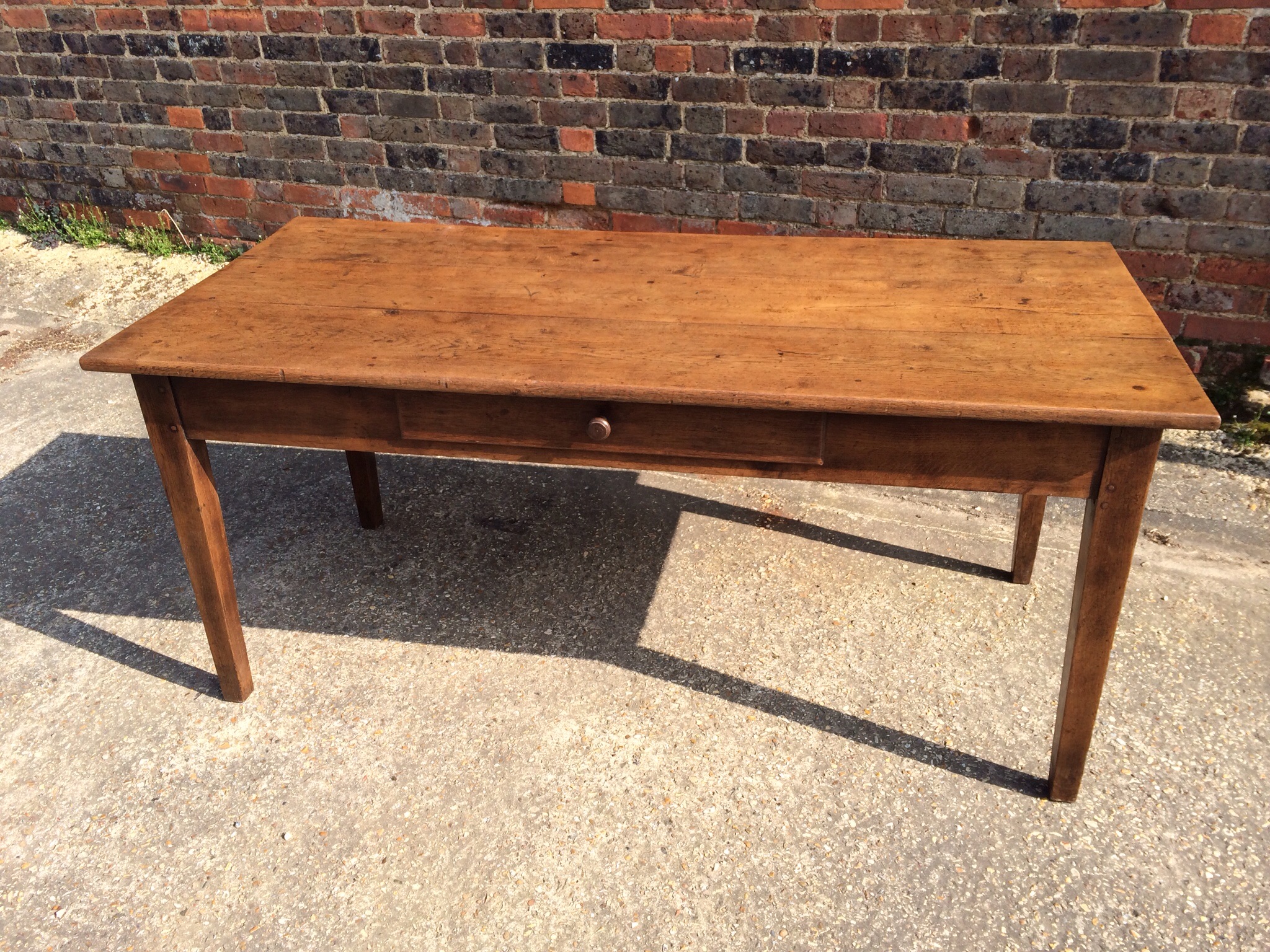 Antique oak farmhouse table