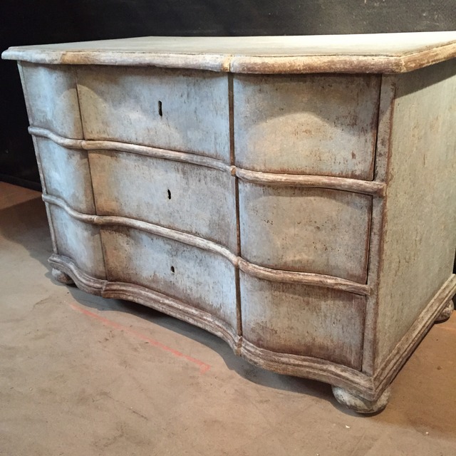 Danish Serpetine Commode