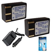 ValuePack (2 Count): Superior Quality Replacement Battery PLUS Mini Battery Travel Charger for Specific Digital Camera and Camcorder Models / Compatible with Samsung SLB-1974