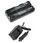 Extended Performance Replacement Battery PLUS Mini Battery Travel Charger for Specific Digital Camera and Camcorder Models / Compatible with Canon BP-608
