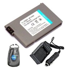 Digital Replacement Battery PLUS Mini Battery Travel Charger for Specific Digital Camera and Camcorder Models / Compatible with Sony NP-FA50