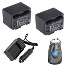 ValuePack (2 Count): Digital Replacement Battery PLUS Mini Battery Travel Charger for Specific Digital Camera and Camcorder Models / Compatible with Canon BP-727