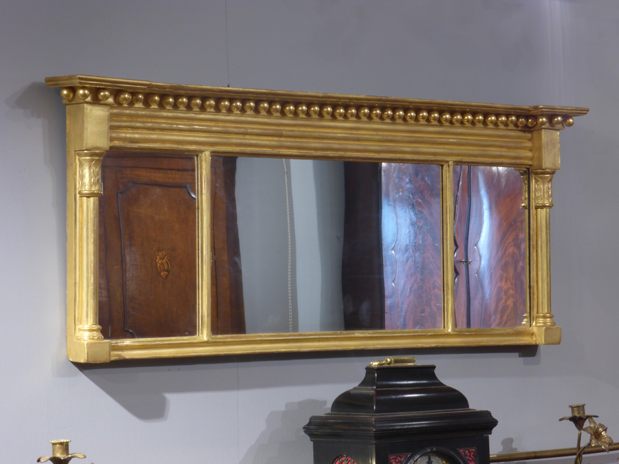 Small overmantel mirror