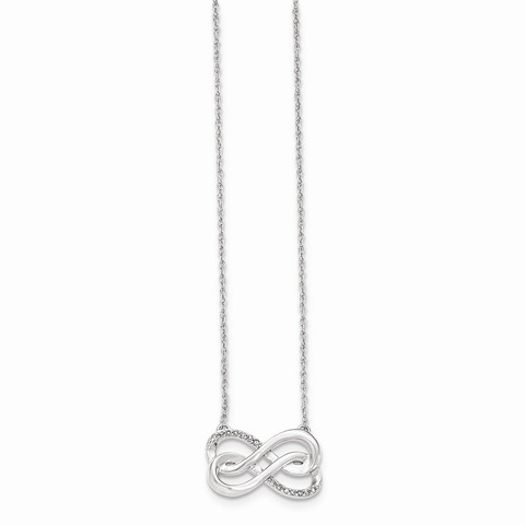 14K White Gold Polished Dia...