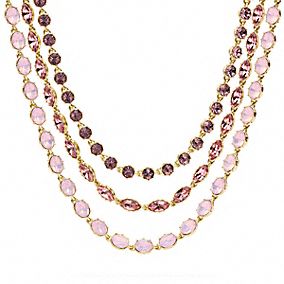 TRIPLE STRAND RHINESTONE NE...