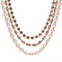 TRIPLE STRAND RHINESTONE NECKLACE