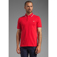 FRED PERRY Twin Tipped FRED PERRY Shirt in Red/Medieval Blue/Ecru at Revolve Clothing - Free Shipping!