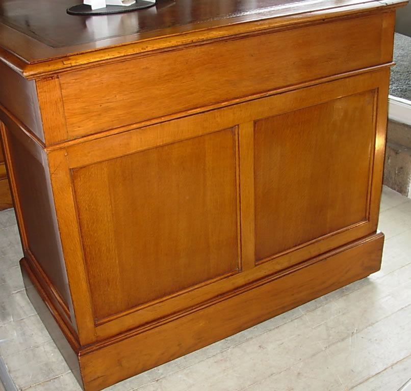 Vintage Oak Pedestal Desk