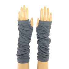 Black Crochet Stretchy Fingerless Glove