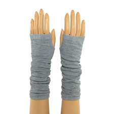 Coffee Crochet Stretchy Fingerless Glove