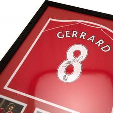 Liverpool F.C. Gerrard Signed Shirt (Framed), - Shirts