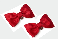 Shoe clips cream fabric bow...
