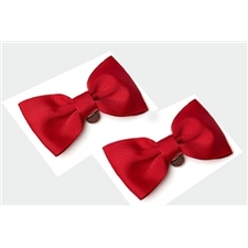 Shoe clips cream fabric bows Tiffany