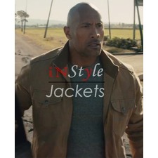 Dwayne Johnson Stylish Brown Jacket