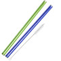 Blue and Green Glass Straws...
