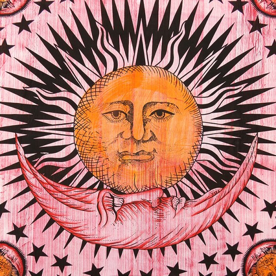 Pink Sun Bedspread Decorati...