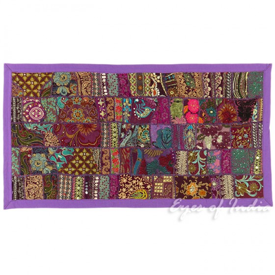 40" Purple Patchwork Embroi...