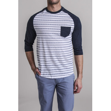 Retrofit 3/4 Sleeve Printed Baseball Tee