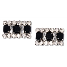 shoe clips black rhinestone katie