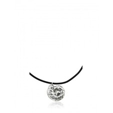Ammonite Silver Pendant