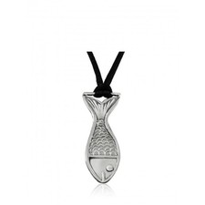 Fish with Relief, Silver Pendant