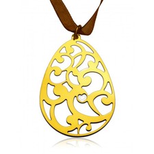 Egg with paisley, Gold-plated