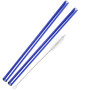 blue straight glass straw w...