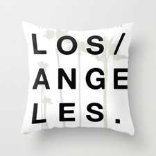 Los Angeles. Throw Pillow