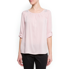 Crystal embellished blouse