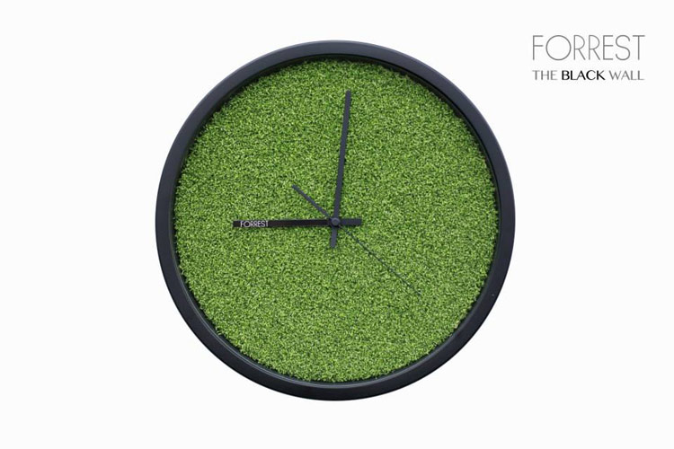 Grass Wall Clock