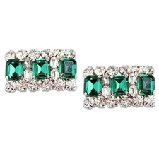Katie Shoe Clips - Emerald