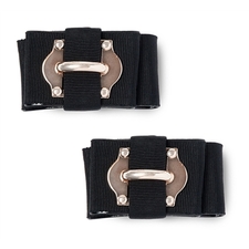 Meghan black bow shoe clips