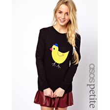 Image 1 of ASOS PETITE Exclusive Chick Jumper