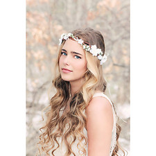 White Blossom Flower Crown