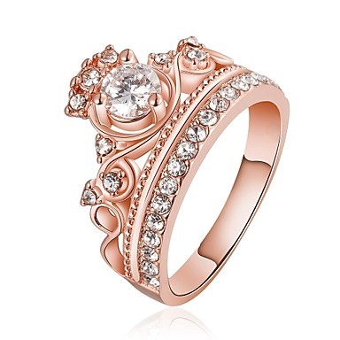 18k Gold Plated Crown Ring