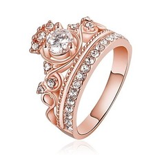 18k Gold Plated Crown Ring