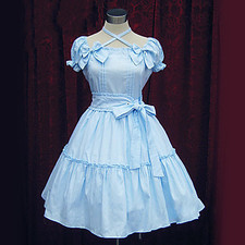 ☆FREE♥SHIPPING☆ Kawaii Blue Cotton Sweet Lolita Dress