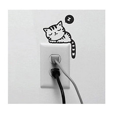 ☆FREE♥SHIPPING☆ Kawaii Sleepy Kitty Wall Sticker